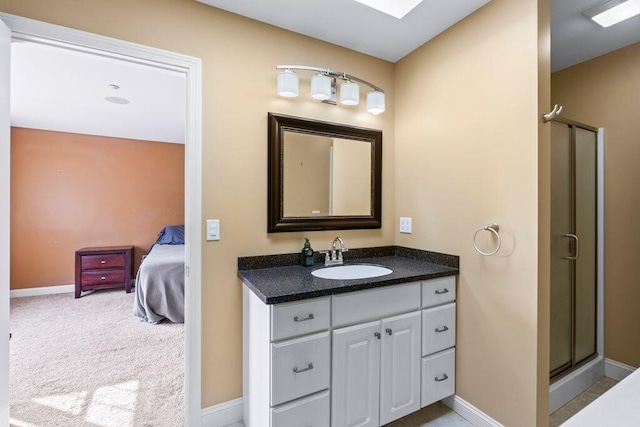 38 Harvest Hill Ln Unit 38, Auburn, ME 04210 - ensuite bathroom with vanity and a shower stall
