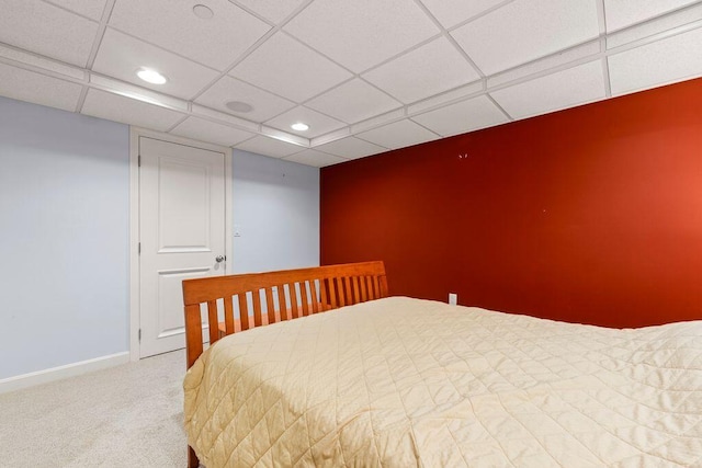 38 Harvest Hill Ln Unit 38, Auburn, ME 04210 - carpeted bedroom featuring recessed lighting and a paneled ceiling
