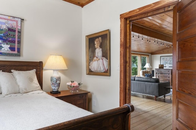 1 Grimes Ave, Boothbay, ME 04544 - bedroom featuring wood ceiling and wood-type flooring