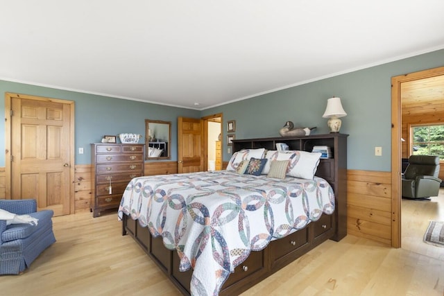 1 Grimes Ave, Boothbay, ME 04544 - bedroom featuring light wood finished floors and ornamental molding