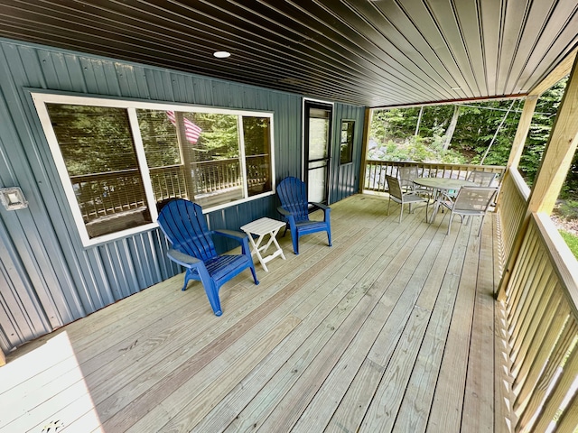 52 Quimby Ln, Fayette, ME 04349 - deck featuring outdoor dining area