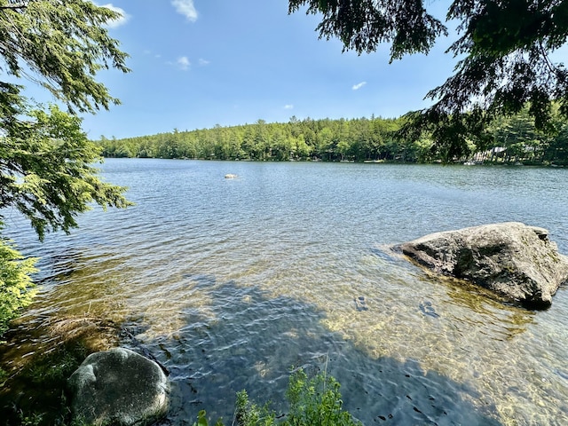 52 Quimby Ln, Fayette, ME 04349 - water view featuring a forest