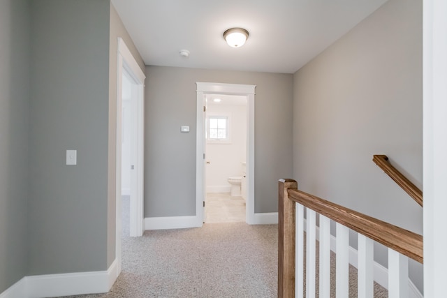189 Falcon Crest Dr Unit 31, Gorham, ME 04038 - corridor featuring an upstairs landing and carpet floors
