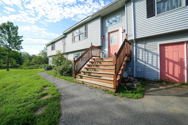3922 Union St, Levant, ME 04456 - view of exterior entry with a lawn
