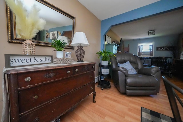 3922 Union St, Levant, ME 04456 - living area featuring light wood-type flooring