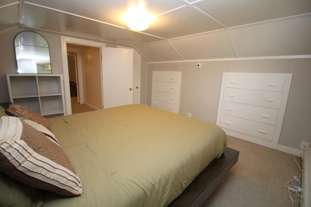 6 Shirley Ave, Lewiston, ME 04240 - carpeted bedroom with lofted ceiling