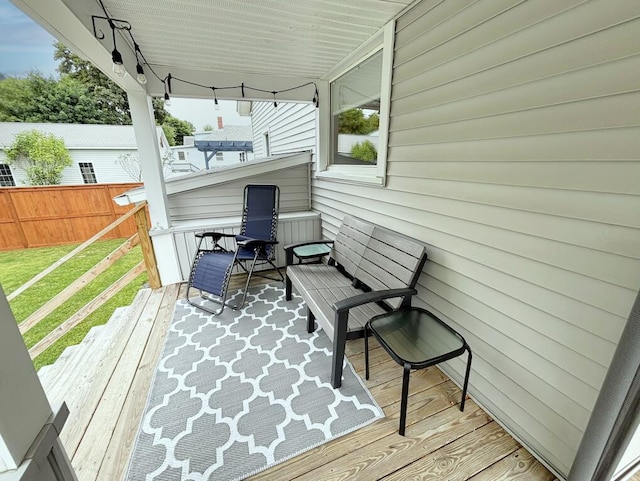 6 Shirley Ave, Lewiston, ME 04240 - view of wooden deck