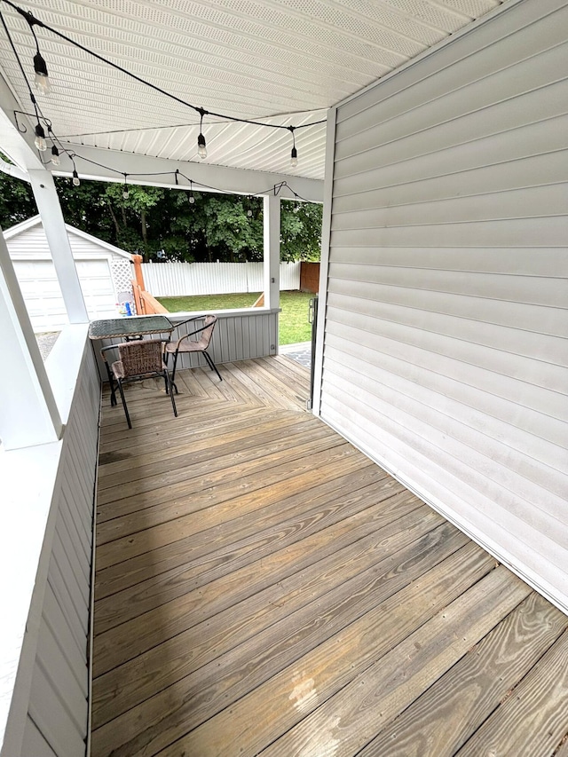 6 Shirley Ave, Lewiston, ME 04240 - view of wooden deck