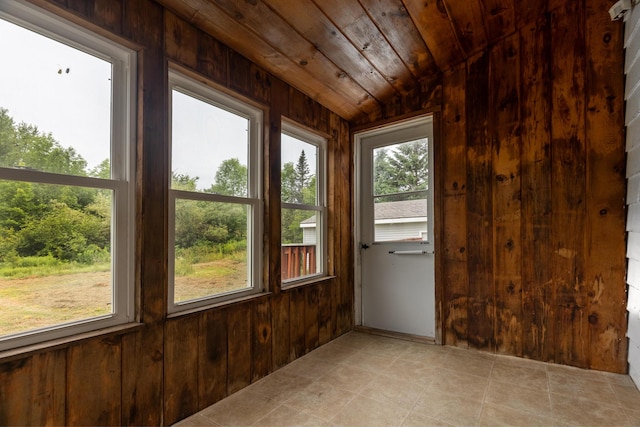 2300 Hudson Rd, Hudson, ME 04449 - unfurnished sunroom with vaulted ceiling