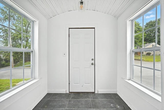 3 Gedney St, Augusta, ME 04330 - entryway with healthy amount of natural light and lofted ceiling