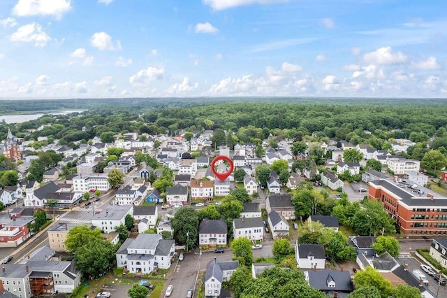 99 Hill St, Biddeford, ME 04005 - aerial view of residential area featuring a forest