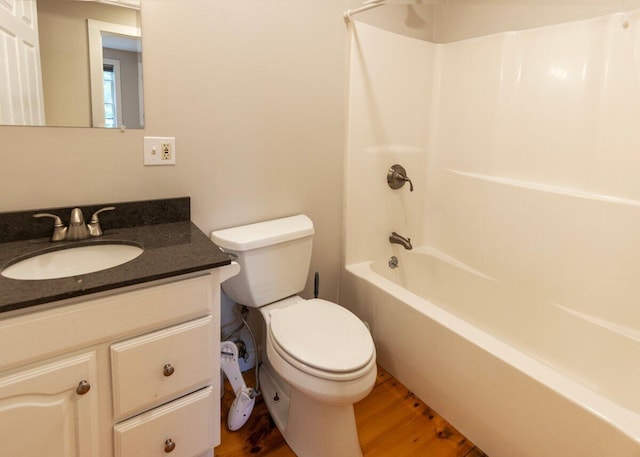 7 Lucas Ct, Bristol, ME 04539 - bathroom with wood finished floors, vanity, and bathtub / shower combination