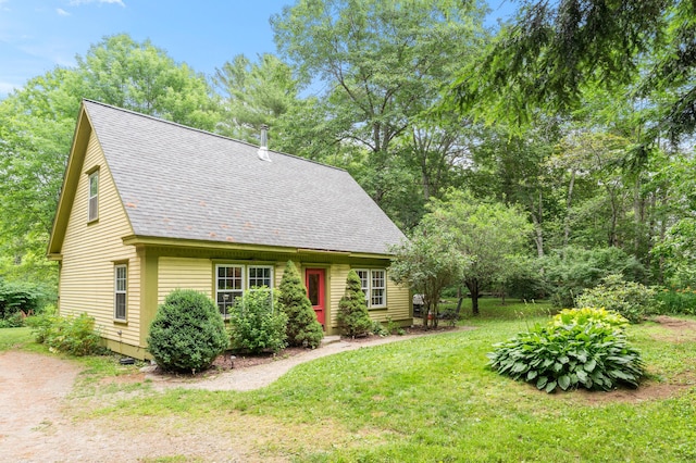 118 Gore Rd, Palermo, ME 04354 - new england style home featuring roof with shingles and a front yard