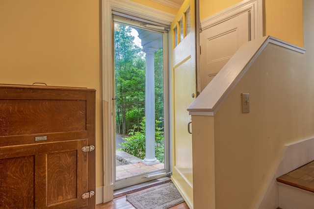 135 State Highway 3, Bar Harbor, ME 04609 - foyer with wood finished floors