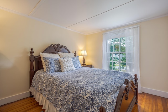 135 State Highway 3, Bar Harbor, ME 04609 - bedroom featuring wood finished floors and crown molding