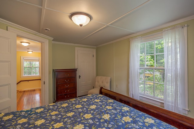 135 State Highway 3, Bar Harbor, ME 04609 - bedroom featuring wood finished floors and crown molding