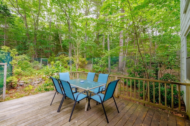 135 State Highway 3, Bar Harbor, ME 04609 - deck featuring outdoor dining space