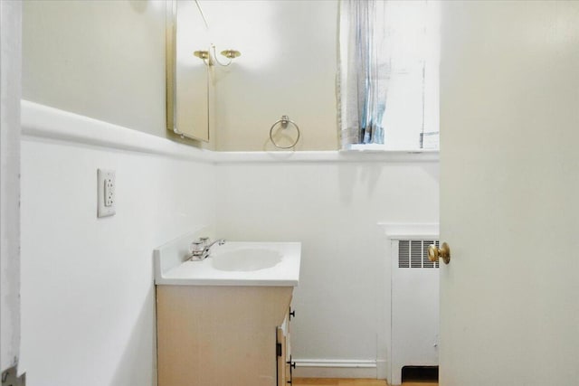 49 Bardwell St, Lewiston, ME 04240 - bathroom featuring vanity and radiator
