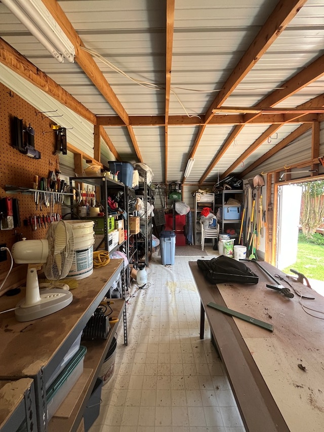 view of storage room