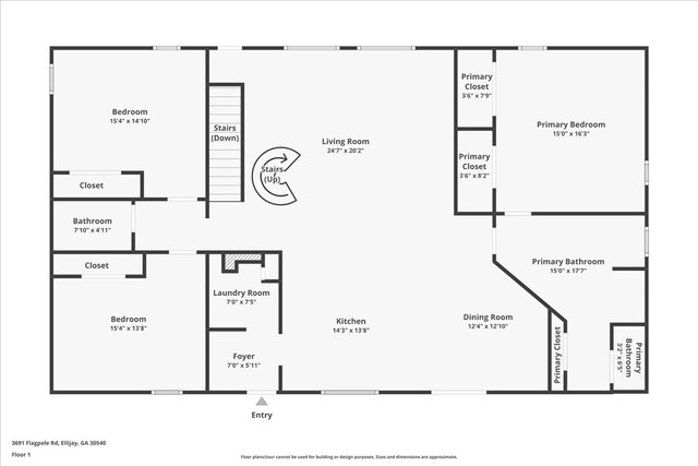 3691 Flagpole Rd, Ellijay, GA 30540 - room layout