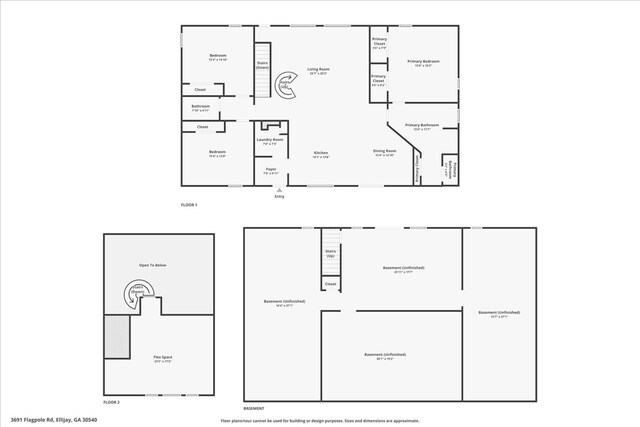 3691 Flagpole Rd, Ellijay, GA 30540 - home floor plan