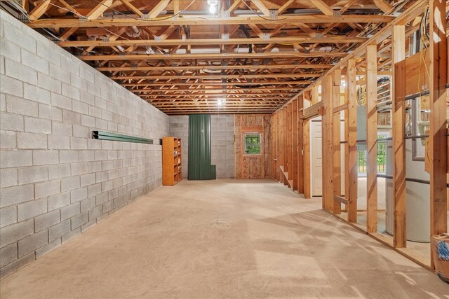 3691 Flagpole Rd, Ellijay, GA 30540 - below grade area with concrete block wall