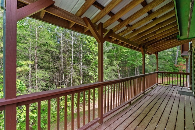 3691 Flagpole Rd, Ellijay, GA 30540 - wooden deck with a view of trees