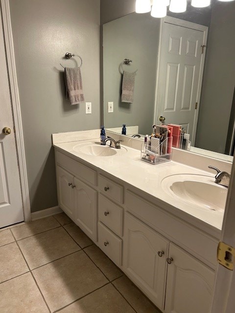 1698 Pin Oak Dr Unit 128, Dalton, GA 30721 - full bathroom with tile patterned flooring, double vanity, and baseboards
