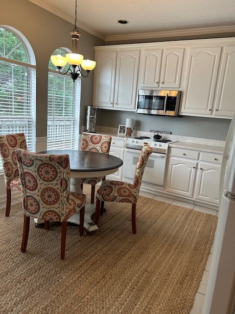 1698 Pin Oak Dr Unit 128, Dalton, GA 30721 - dining space with a chandelier and ornamental molding