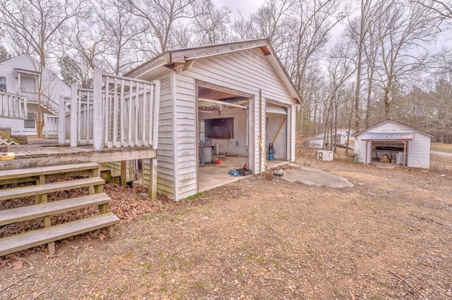 exterior space featuring an outdoor structure