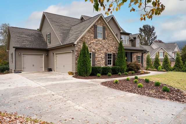 view of front of house featuring a garage