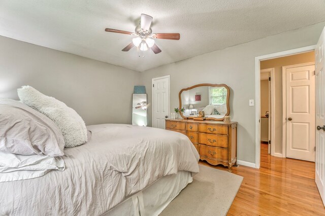 3012 Brookhaven Cir, Dalton, GA 30720 - bedroom featuring a ceiling fan and light wood finished floors