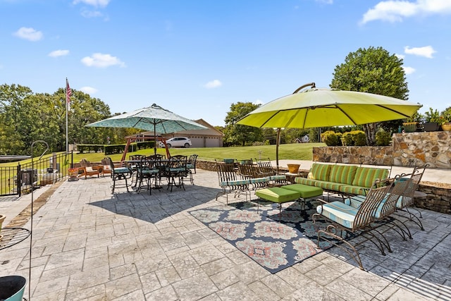 view of patio