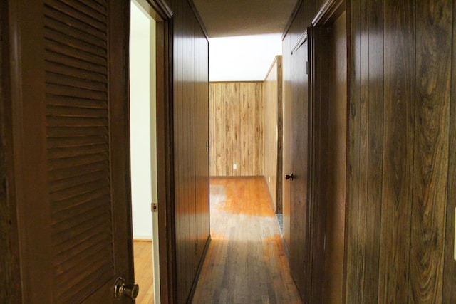 1722 Ball Ave, Dalton, GA 30720 - hallway featuring wood finished floors and wood walls