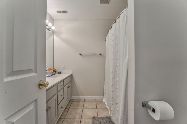 1521 Ashton Woods Way, Dalton, GA 30720 - full bathroom with baseboards, visible vents, tile patterned flooring, and vanity