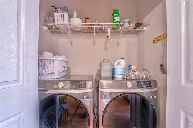 1521 Ashton Woods Way, Dalton, GA 30720 - clothes washing area featuring laundry area and separate washer and dryer