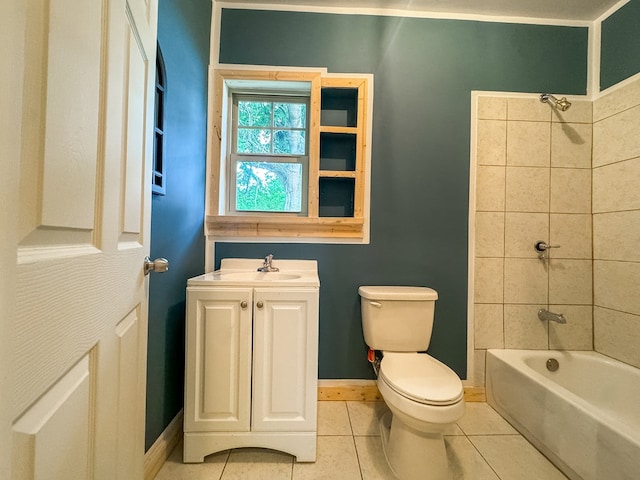 410 Anderson Ave, Dalton, GA 30721 - full bathroom with bathing tub / shower combination, tile patterned flooring, and vanity