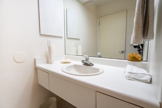 bathroom featuring vanity