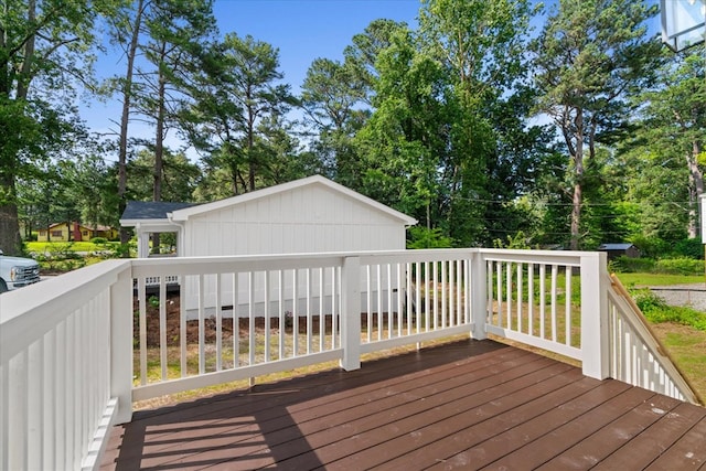 500 Woodland Dr, Dalton, GA 30721 - deck with view of scattered trees