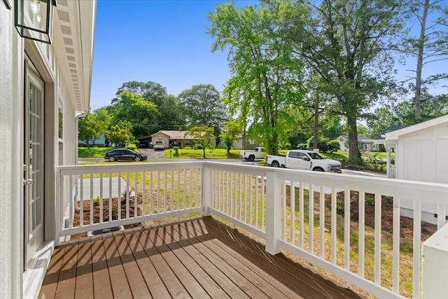 500 Woodland Dr, Dalton, GA 30721 - wooden porch with a residential view