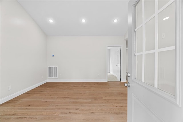 500 Woodland Dr, Dalton, GA 30721 - unfurnished room with light wood finished floors and recessed lighting