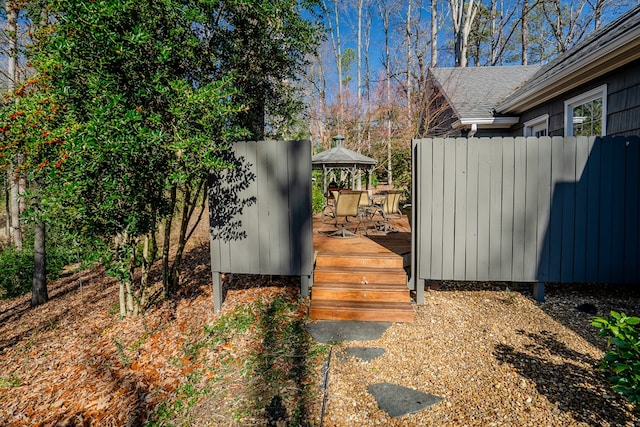816 Dogwood Ln, Dalton, GA 30720 - wooden deck with a gazebo and fence