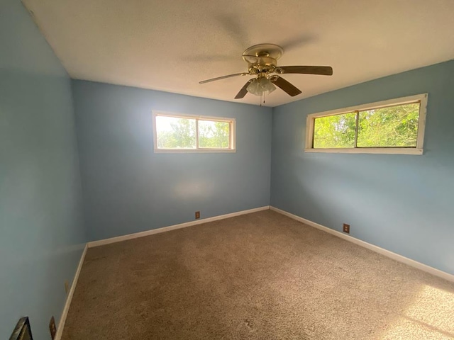 2517 Utility Rd, Rocky Face, GA 30740 - spare room featuring baseboards, a ceiling fan, and carpet