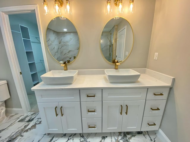 bathroom with vanity