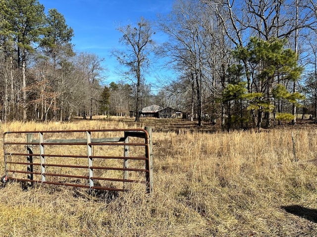 view of gate featuring a rural view