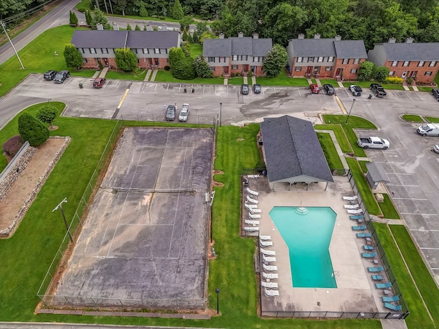 1962 Meadowbrook Cir, Dalton, GA 30720 - aerial view of a pool area