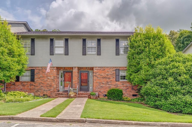 1962 Meadowbrook Cir, Dalton, GA 30720 - view of front of property with a front yard and brick siding