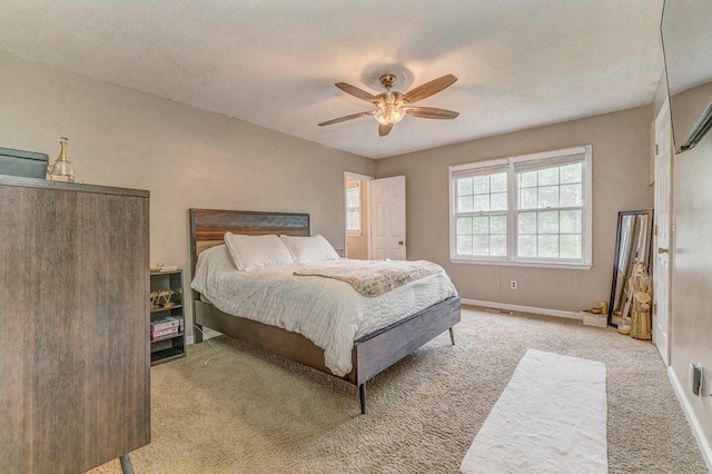 1962 Meadowbrook Cir, Dalton, GA 30720 - carpeted bedroom with ceiling fan and a textured ceiling