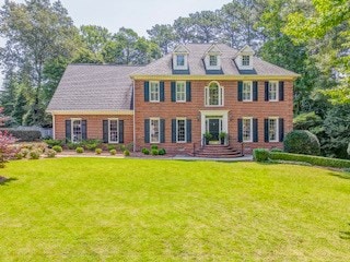 1603 Habersham Way, Dalton, GA 30720 - view of front of home featuring a front yard and view of wooded area