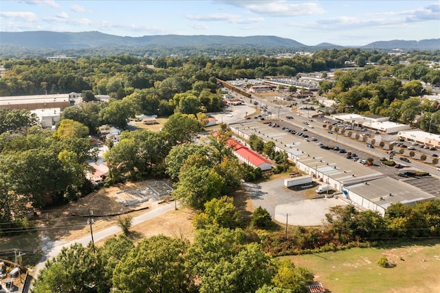 aerial view featuring a mountain view